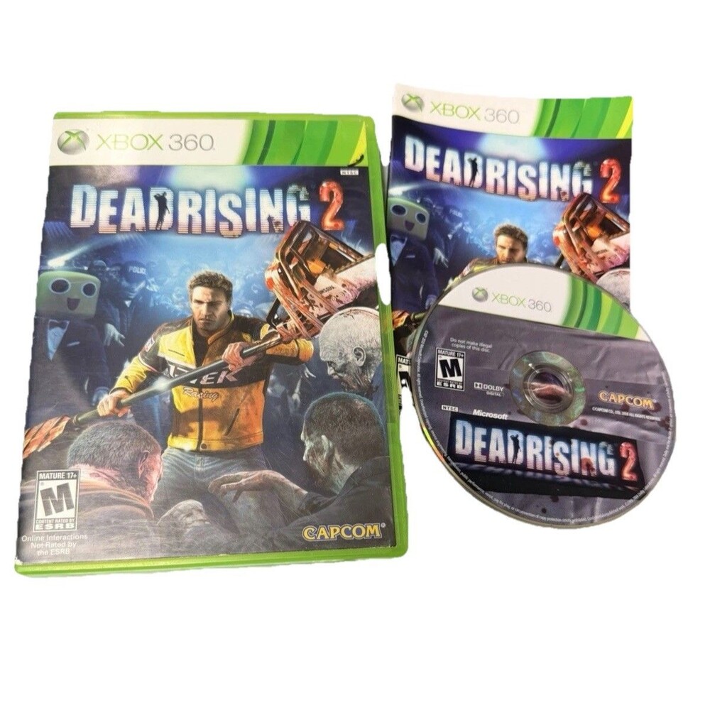 Dead‎ Rising 2 Xbox 360 Capcom Zombie Action Game CIB with Manual